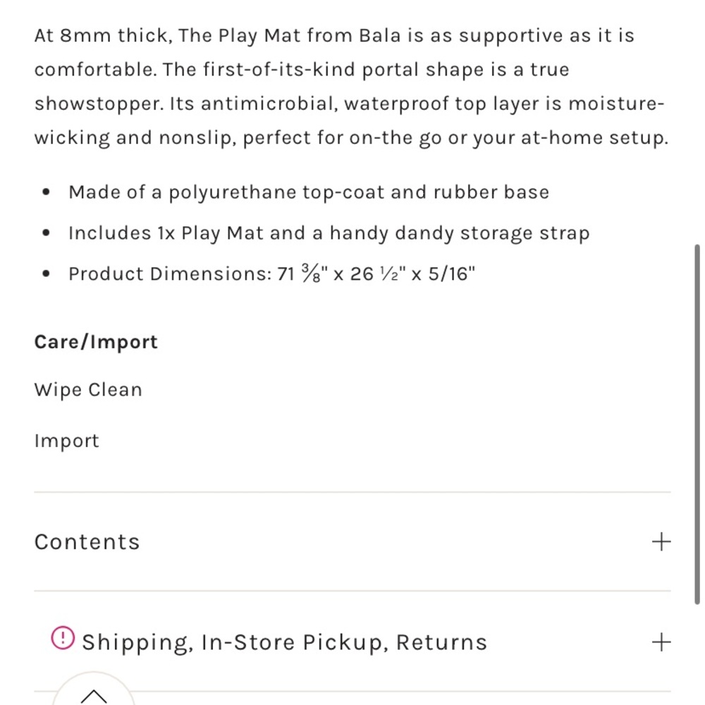 Bala Pink Yoga Mat - Picture 3 of 6